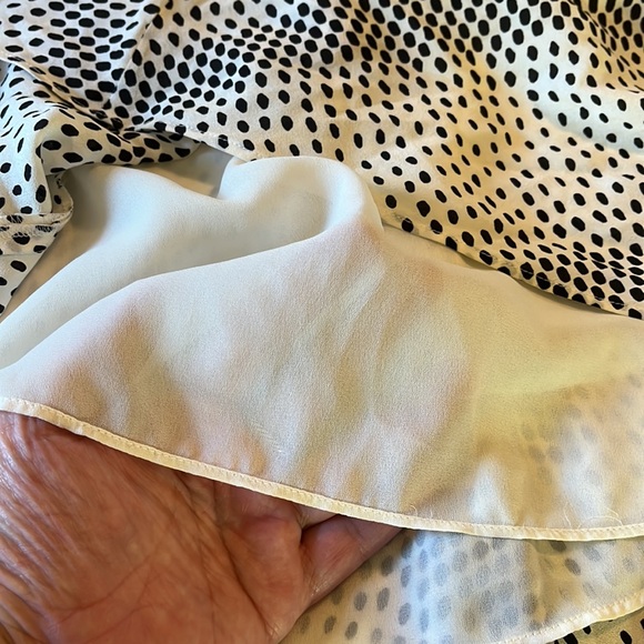 Jones NY Size 14 Polka Dot Maxi-Skirt Fully Lined Timeless Feminine $119 NEW - Picture 16 of 16